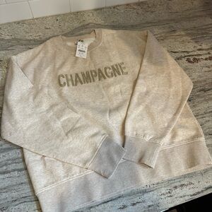 CHAMPAGNE JGraphic Sweatshirt - Light Beige